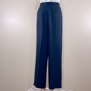 🌱 Vintage High Waisted Pleated Striped Trousers